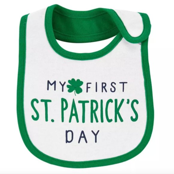 Carter's Other - NWT Baby Carter's St. Patrick's Day water resistant stay dry Bib ONE SIZE